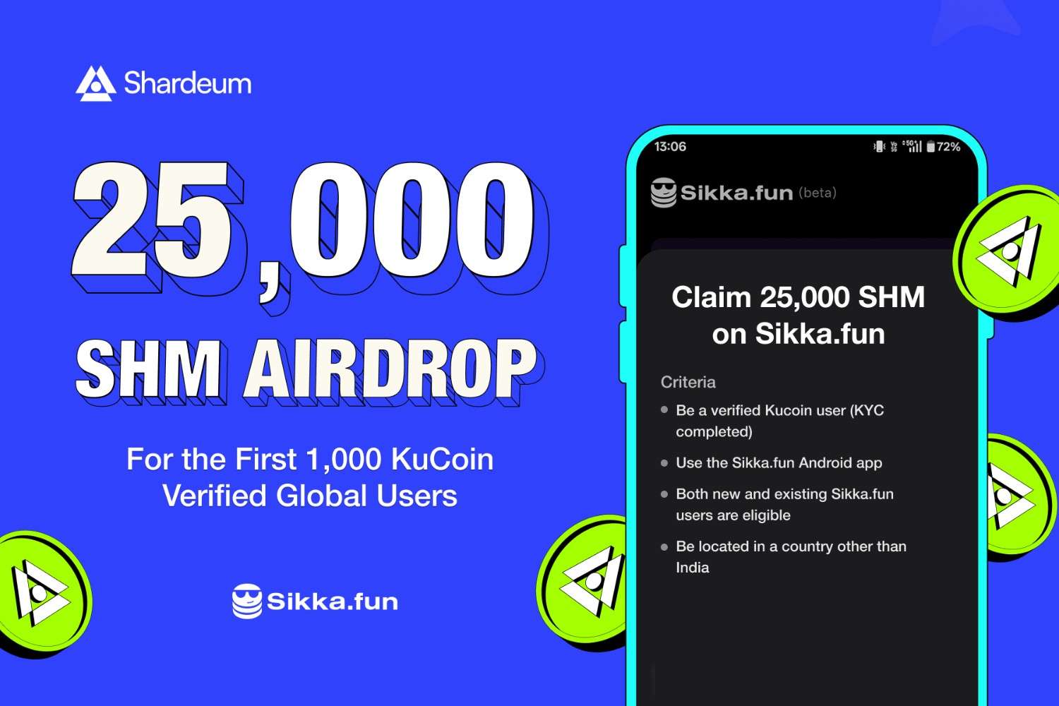 Sikka.fun Global Airdrop: Limited to First 1000 Users