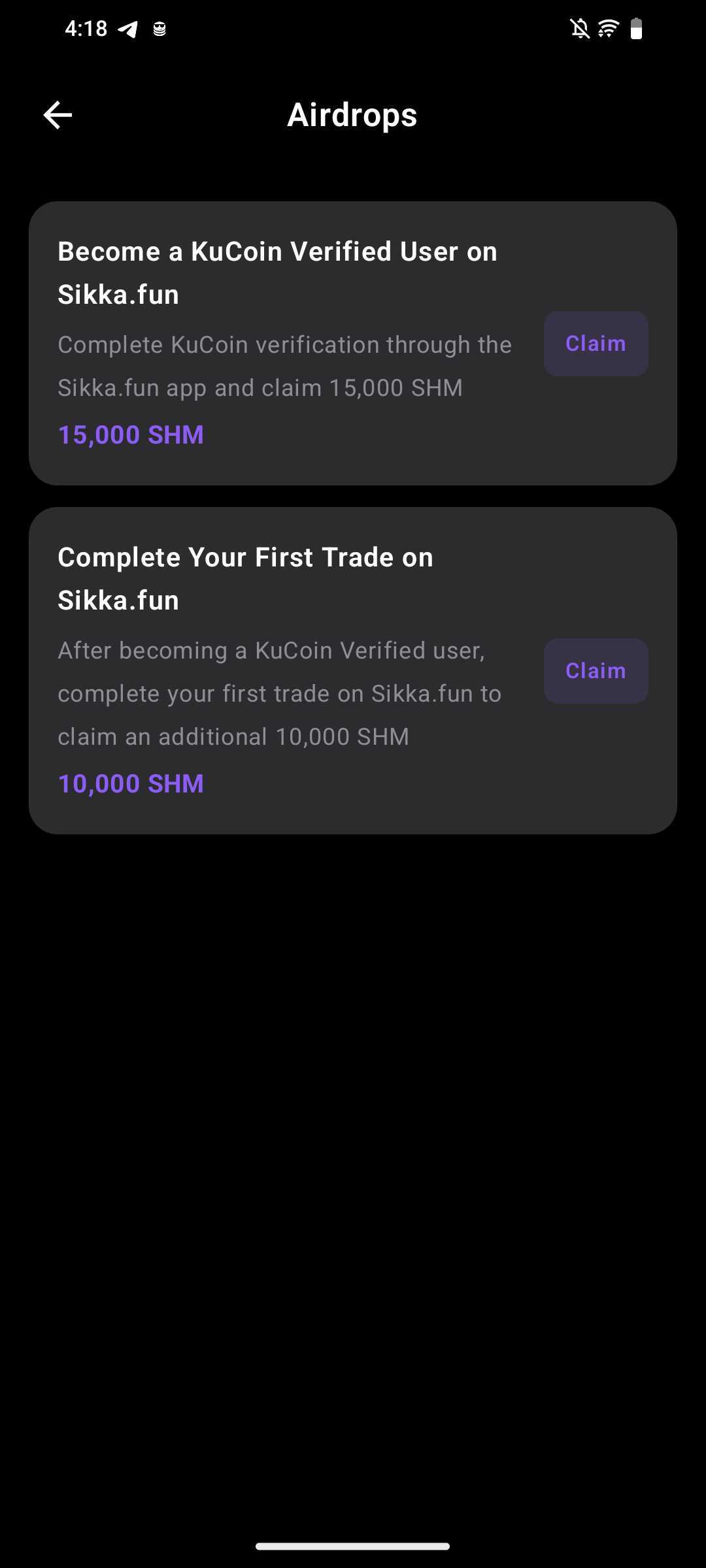 How to Claim Your 25,000 SHM Airdrop