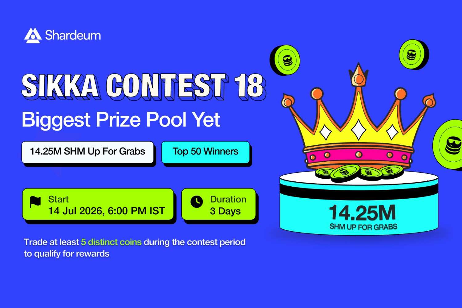 Sikka.fun Trading Contest 18: Compete for 14.25 Million SHM