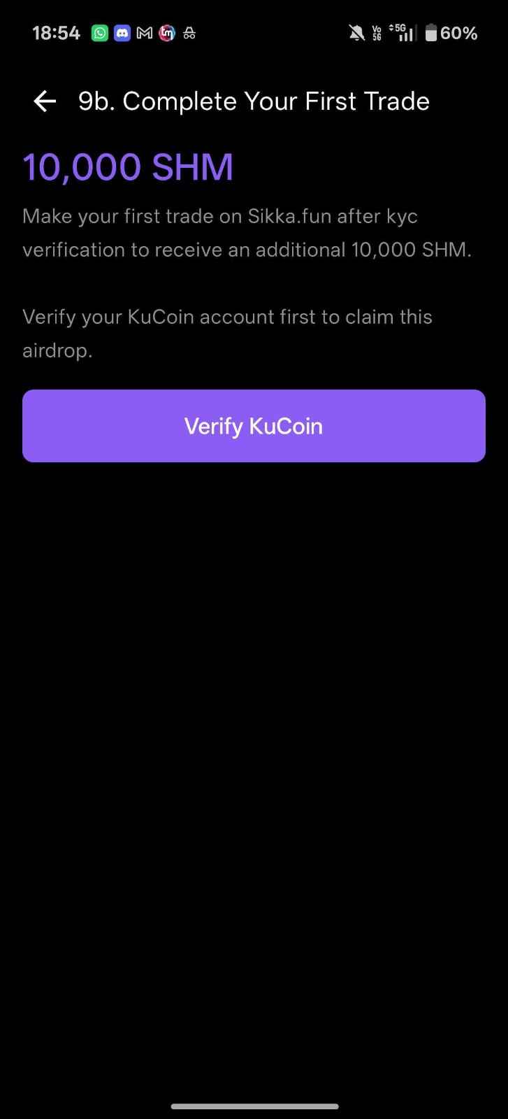 How to Claim Your 22,000 SHM KuCoin Airdrop on Sikka.Fun